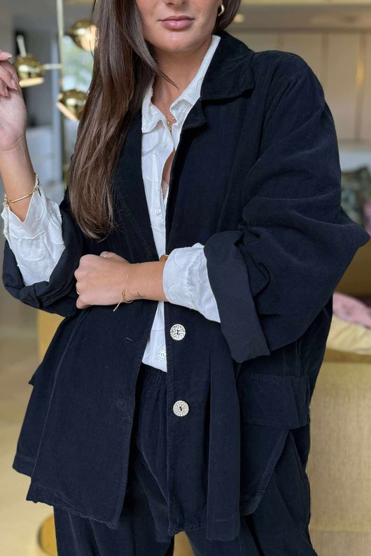 Cooper Needlecord Blazer Black  /14 =